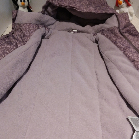 H&M heart pattern fleece-lined jacket - Picture 2 of 8